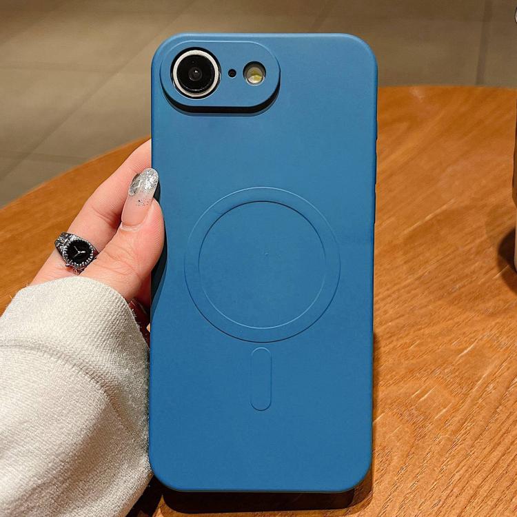 Solid Color Liquid Silicone MagSafe Magnetic Phone Case, For iPhone 16e