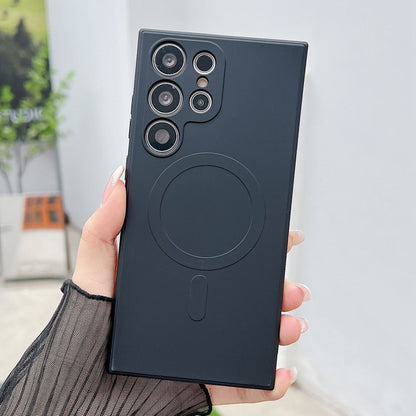 Solid Color Liquid Silicone MagSafe Magnetic Phone Case, For Samsung Galaxy S23 Ultra 5G, For Samsung Galaxy S23+ 5G