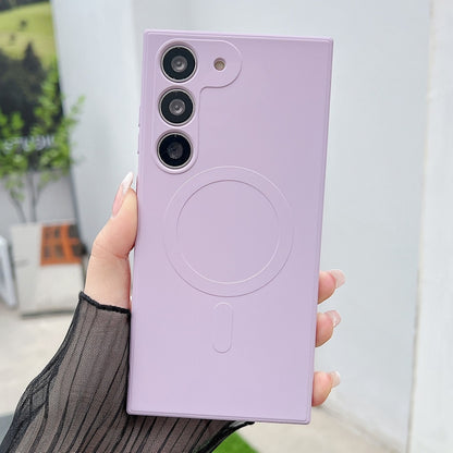 Solid Color Liquid Silicone MagSafe Magnetic Phone Case, For Samsung Galaxy S23 5G, For Samsung Galaxy S22 Ultra 5G