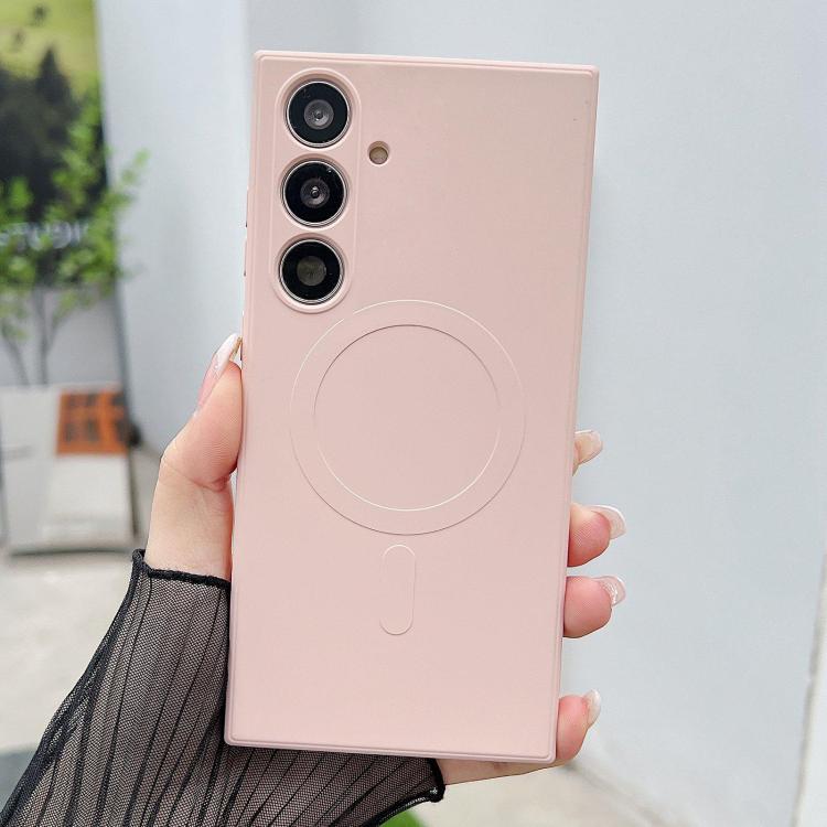 Solid Color Liquid Silicone MagSafe Magnetic Phone Case, For Samsung Galaxy S26+ 5G, For Samsung Galaxy S26 Ultra 5G