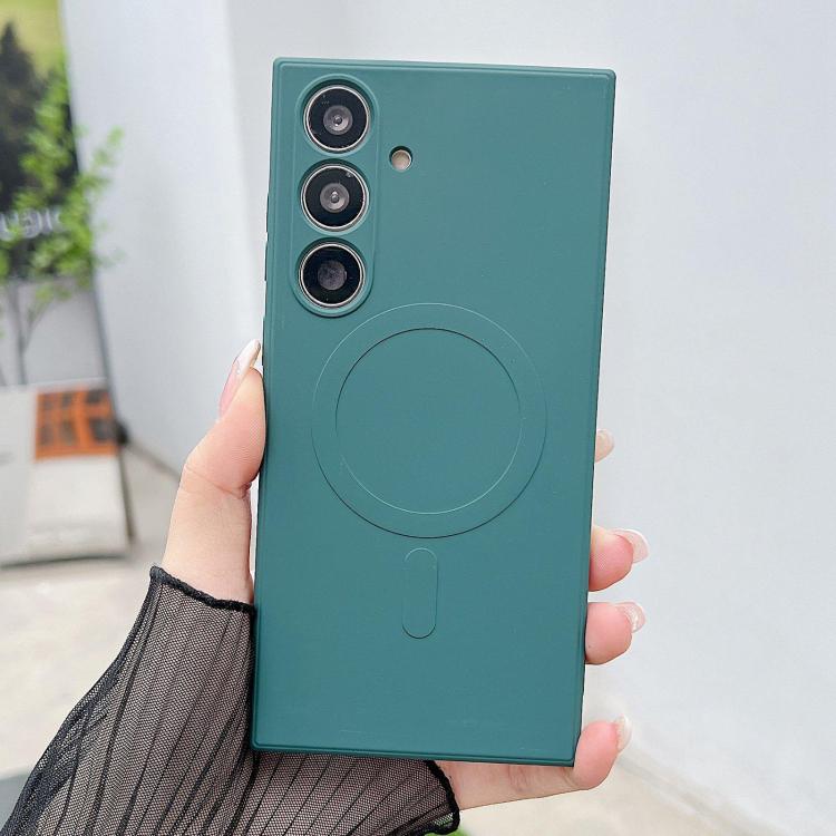 Solid Color Liquid Silicone MagSafe Magnetic Phone Case, For Samsung Galaxy S26+ 5G, For Samsung Galaxy S26 Ultra 5G