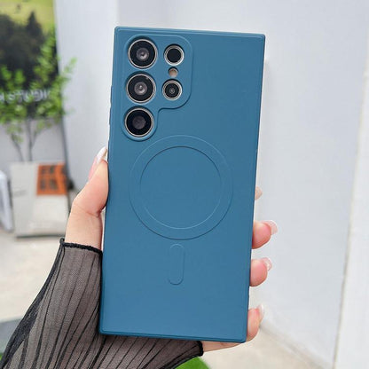 Solid Color Liquid Silicone MagSafe Magnetic Phone Case, For Samsung Galaxy S26+ 5G, For Samsung Galaxy S26 Ultra 5G