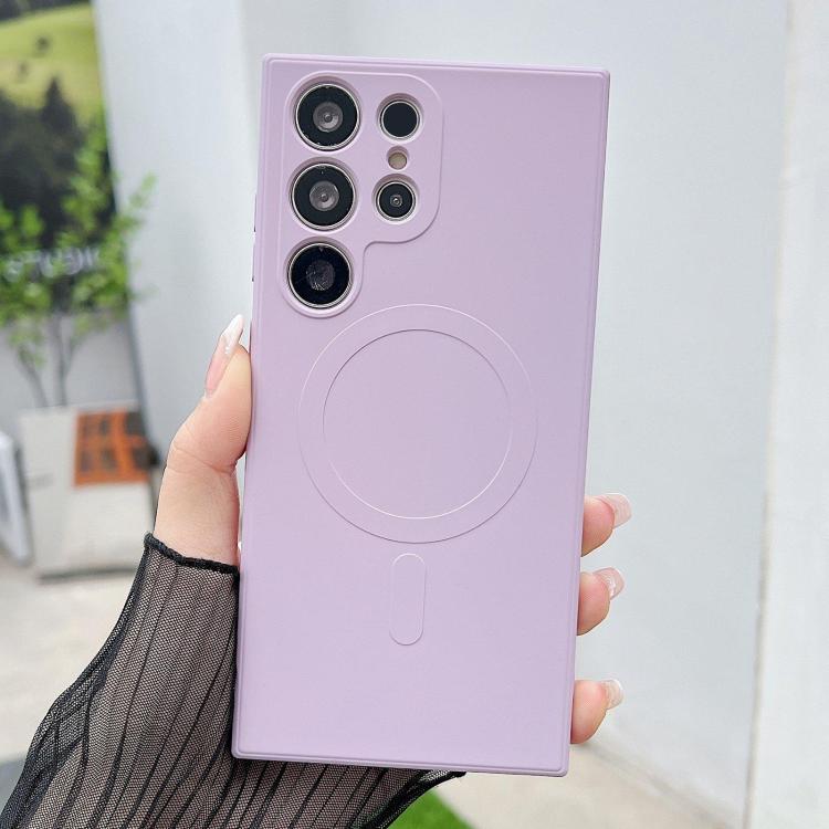 Solid Color Liquid Silicone MagSafe Magnetic Phone Case, For Samsung Galaxy S26+ 5G, For Samsung Galaxy S26 Ultra 5G