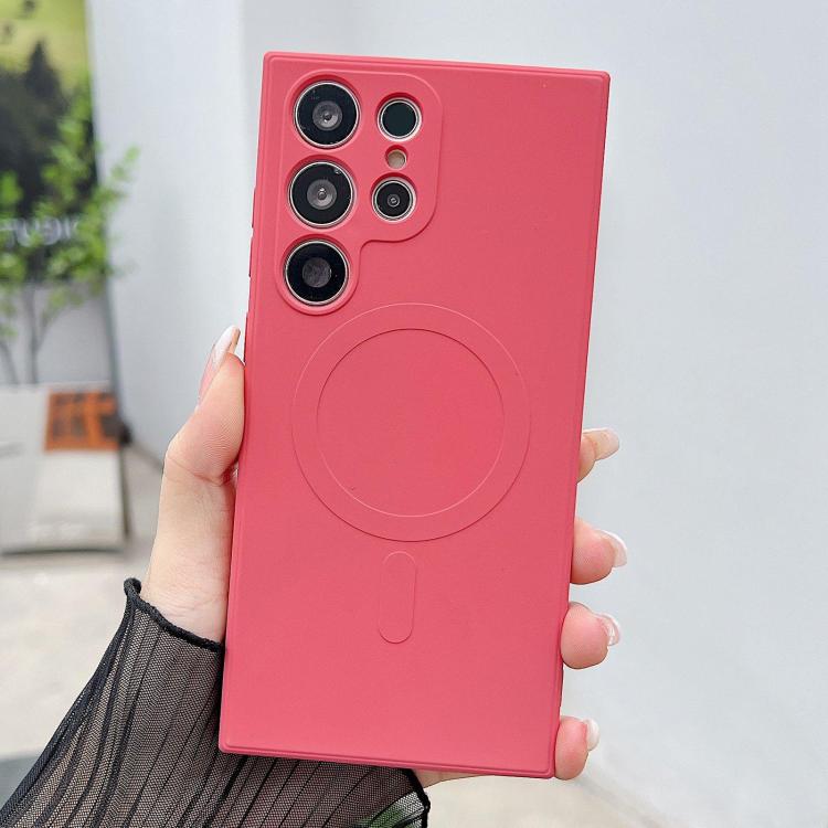 Solid Color Liquid Silicone MagSafe Magnetic Phone Case, For Samsung Galaxy S26+ 5G, For Samsung Galaxy S26 Ultra 5G