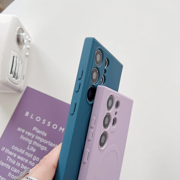 Solid Color Liquid Silicone MagSafe Magnetic Phone Case, For Samsung Galaxy S26 5G, For Samsung Galaxy S25 Edge 5G