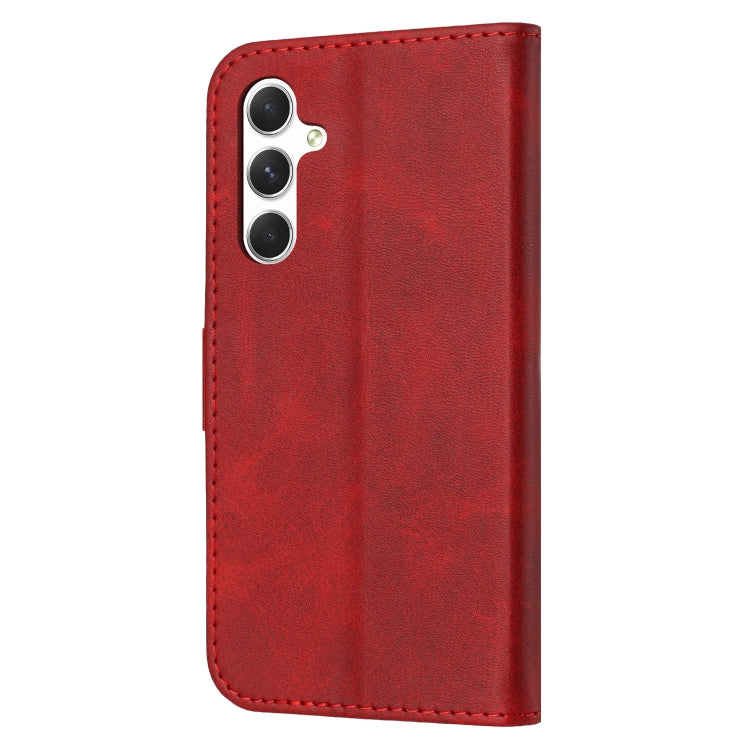 Embossed Happy Cat Pattern Flip Leather Phone Case, For Samsung Galaxy S24 FE 5G