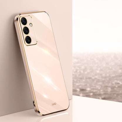 XINLI Straight Edge 6D Electroplate TPU Phone Case, For Samsung Galaxy S25+ 5G, For Samsung Galaxy S25 Ultra 5G, For Samsung Galaxy S24 FE 5G