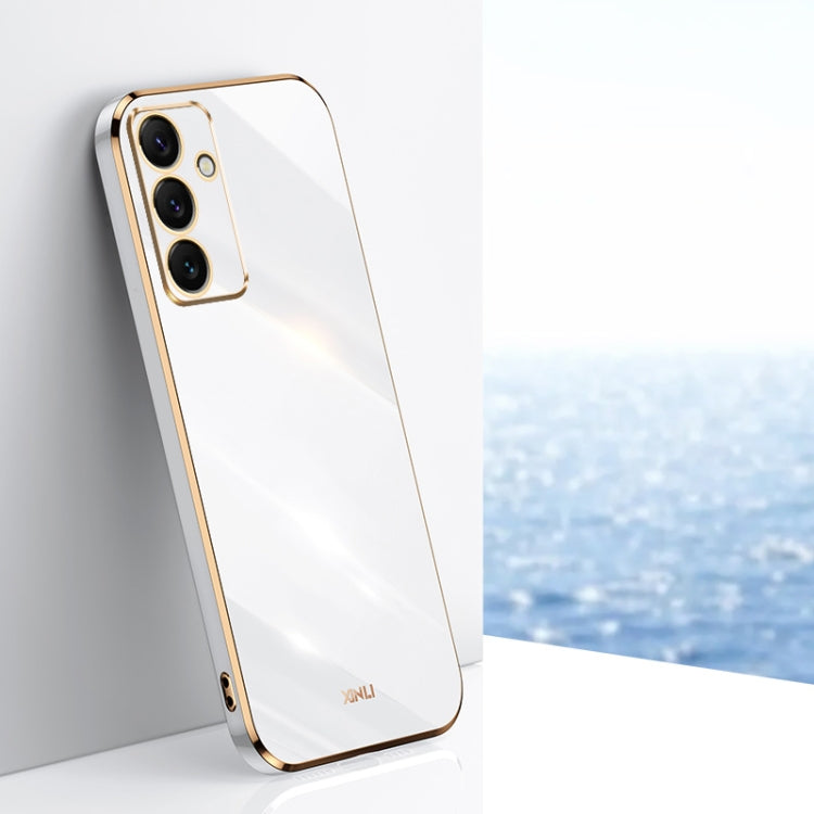 XINLI Straight Edge 6D Electroplate TPU Phone Case, For Samsung Galaxy S25+ 5G, For Samsung Galaxy S25 Ultra 5G, For Samsung Galaxy S24 FE 5G