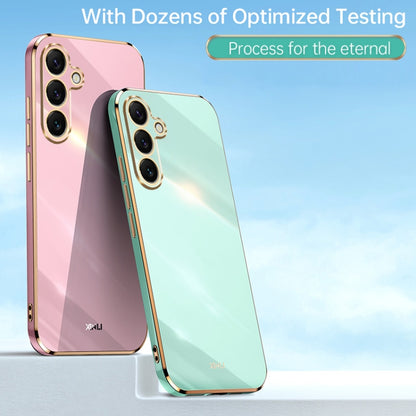 XINLI Straight Edge 6D Electroplate TPU Phone Case, For Samsung Galaxy S25+ 5G, For Samsung Galaxy S25 Ultra 5G, For Samsung Galaxy S24 FE 5G