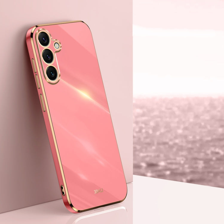XINLI Straight Edge 6D Electroplate TPU Phone Case, For Samsung Galaxy S25+ 5G, For Samsung Galaxy S25 Ultra 5G, For Samsung Galaxy S24 FE 5G