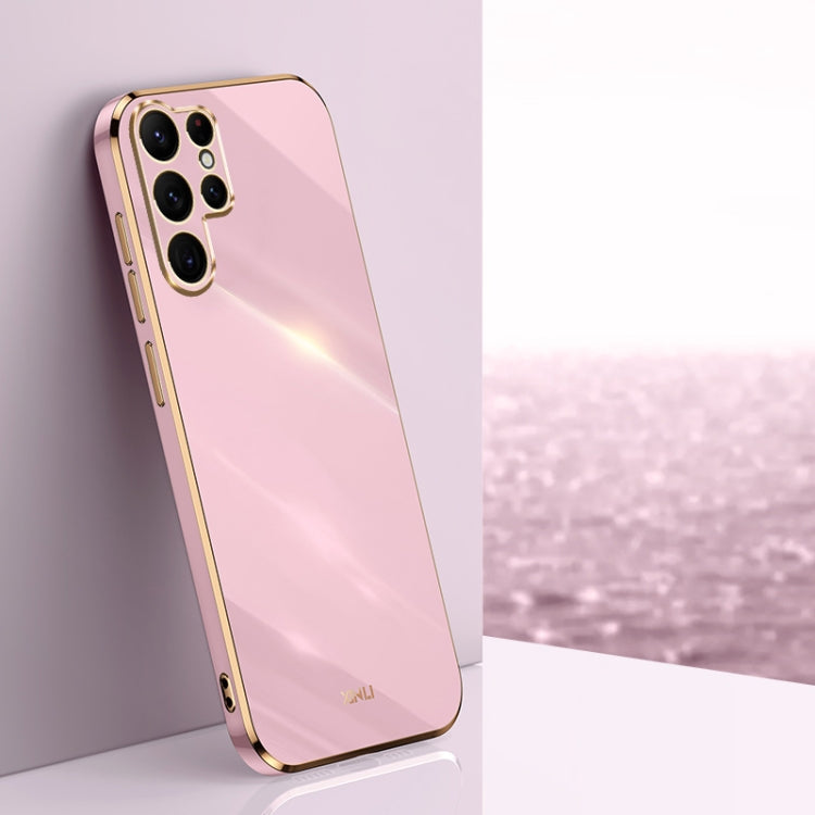 XINLI Straight Edge 6D Electroplate TPU Phone Case, For Samsung Galaxy S25+ 5G, For Samsung Galaxy S25 Ultra 5G, For Samsung Galaxy S24 FE 5G
