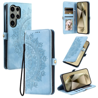 Skin Feel Totem Embossed Leather Phone Case, For Samsung Galaxy S25 Ultra 5G, For Samsung Galaxy S24 FE 5G, For Samsung Galaxy S24 Ultra 5G, For Samsung Galaxy S24+ 5G