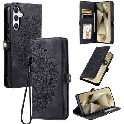 Skin Feel Totem Embossed Leather Phone Case, For Samsung Galaxy S25 Ultra 5G, For Samsung Galaxy S24 FE 5G, For Samsung Galaxy S24 Ultra 5G, For Samsung Galaxy S24+ 5G