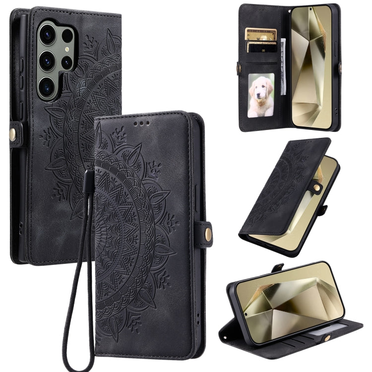 Skin Feel Totem Embossed Leather Phone Case, For Samsung Galaxy S24 5G, For Samsung Galaxy S23 FE 5G, For Samsung Galaxy S23 Ultra 5G, For Samsung Galaxy S23+ 5G