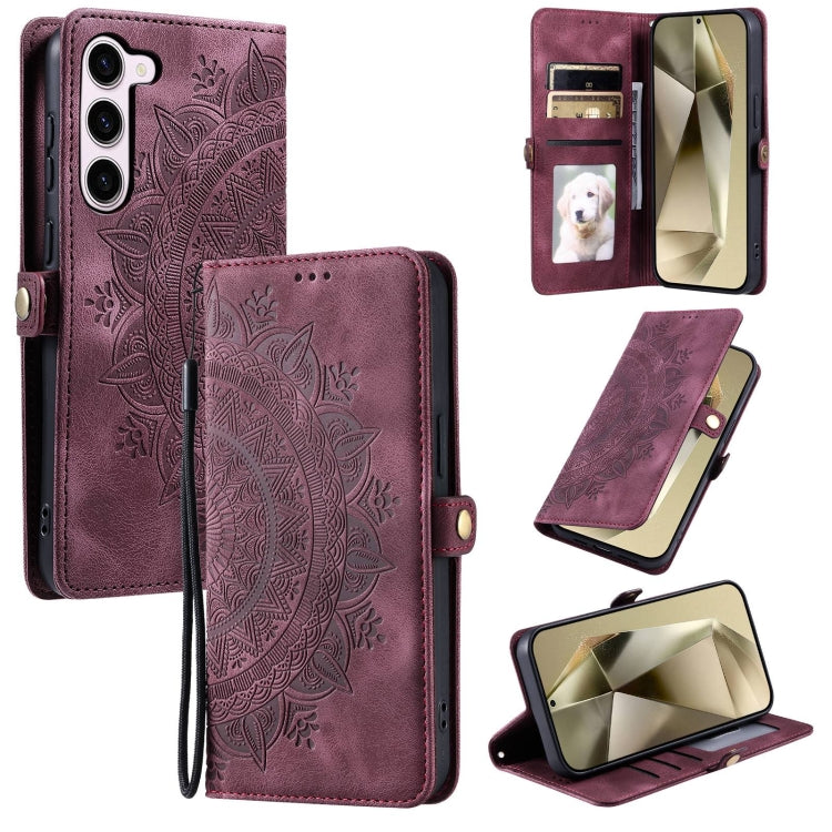 Skin Feel Totem Embossed Leather Phone Case, For Samsung Galaxy S23 5G, For Samsung Galaxy S20 FE, For Samsung Galaxy S22 Ultra 5G