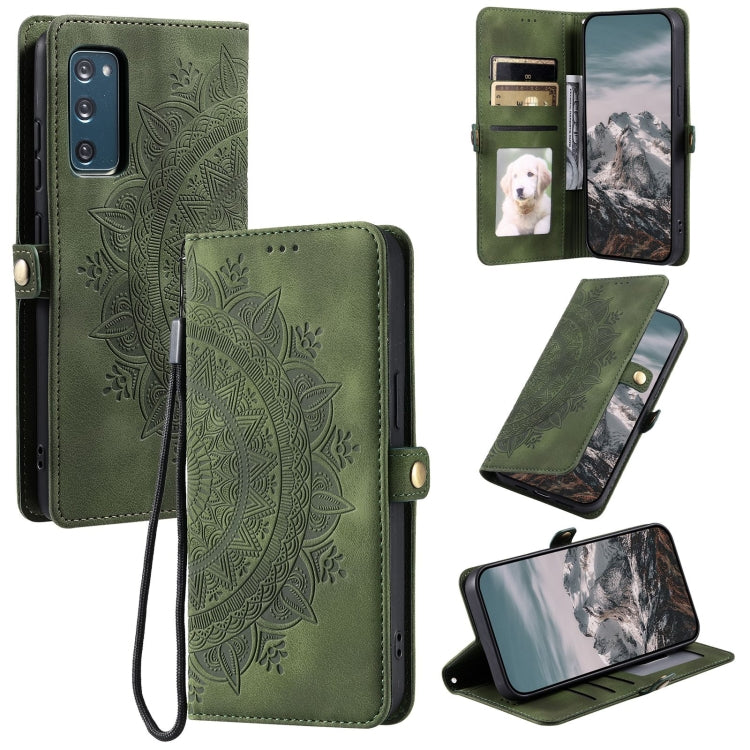 Skin Feel Totem Embossed Leather Phone Case, For Samsung Galaxy S23 5G, For Samsung Galaxy S20 FE, For Samsung Galaxy S22 Ultra 5G