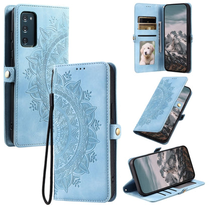 Skin Feel Totem Embossed Leather Phone Case, For Samsung Galaxy S23 5G, For Samsung Galaxy S20 FE, For Samsung Galaxy S22 Ultra 5G