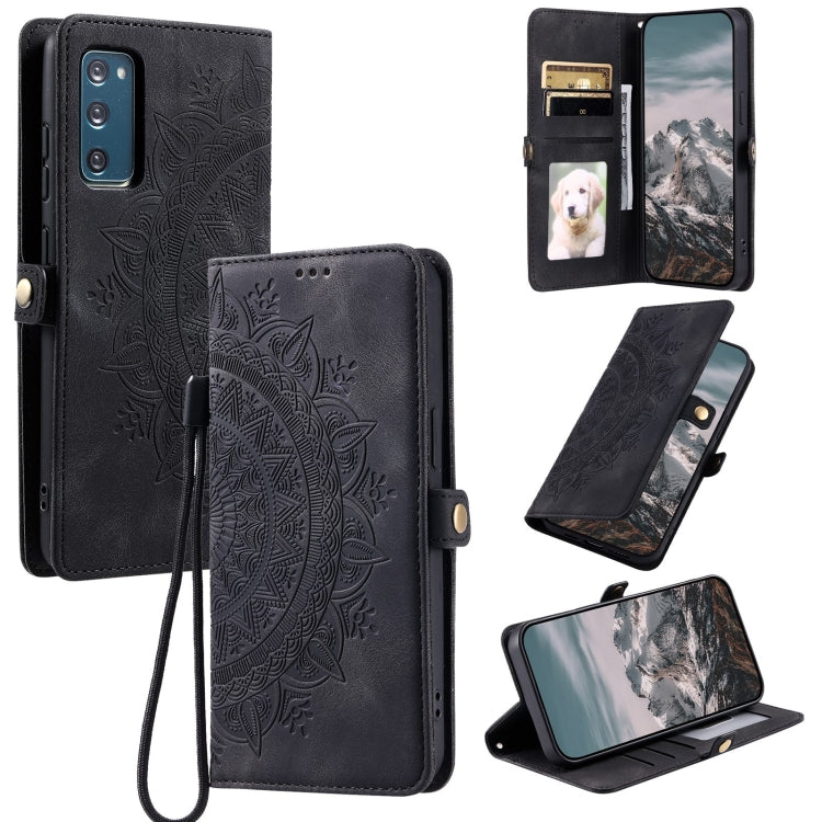 Skin Feel Totem Embossed Leather Phone Case, For Samsung Galaxy S23 5G, For Samsung Galaxy S20 FE, For Samsung Galaxy S22 Ultra 5G