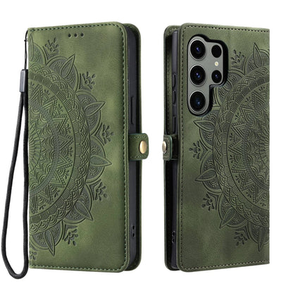 Skin Feel Totem Embossed Leather Phone Case, For Samsung Galaxy S25 Ultra 5G, For Samsung Galaxy S24 FE 5G, For Samsung Galaxy S24 Ultra 5G, For Samsung Galaxy S24+ 5G