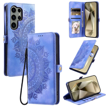 Skin Feel Totem Embossed Leather Phone Case, For Samsung Galaxy S25 Ultra 5G, For Samsung Galaxy S24 FE 5G, For Samsung Galaxy S24 Ultra 5G, For Samsung Galaxy S24+ 5G
