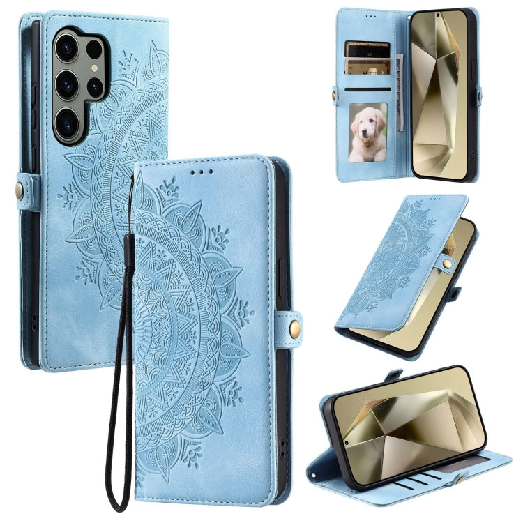 Skin Feel Totem Embossed Leather Phone Case, For Samsung Galaxy S25 Ultra 5G, For Samsung Galaxy S24 FE 5G, For Samsung Galaxy S24 Ultra 5G, For Samsung Galaxy S24+ 5G