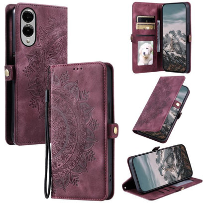 Skin Feel Totem Embossed Leather Phone Case, For Samsung Galaxy S25 FE 5G, For Samsung Galaxy S25 Edge 5G, For Samsung Galaxy S25 5G, For Samsung Galaxy S25+ 5G