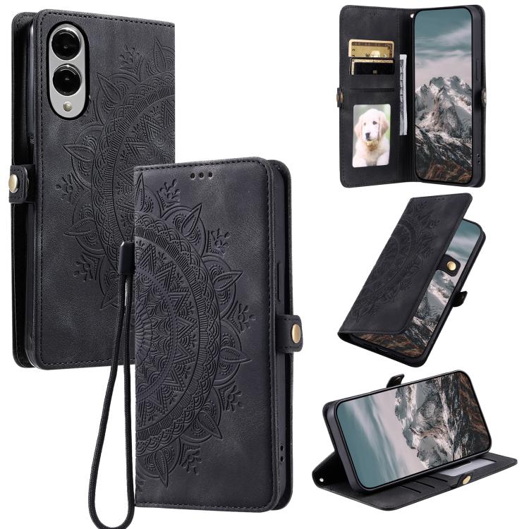 Skin Feel Totem Embossed Leather Phone Case, For Samsung Galaxy S25 FE 5G, For Samsung Galaxy S25 Edge 5G, For Samsung Galaxy S25 5G, For Samsung Galaxy S25+ 5G