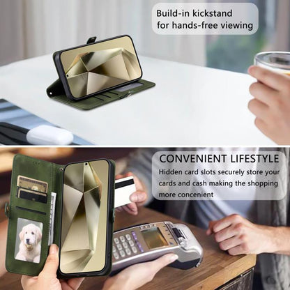 Skin Feel Totem Embossed Leather Phone Case, For Samsung Galaxy S25 FE 5G, For Samsung Galaxy S25 Edge 5G, For Samsung Galaxy S25 5G, For Samsung Galaxy S25+ 5G