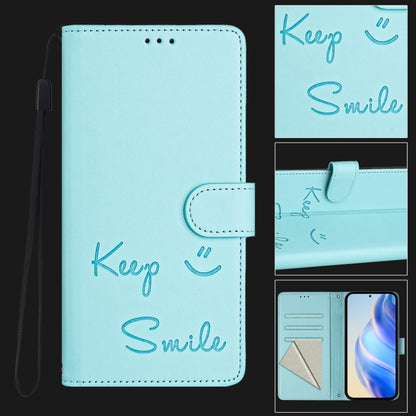 Smile Embossing RFID Leather Phone Case, For Samsung Galaxy S21 FE 5G, For Samsung Galaxy S21 5G, For Samsung Galaxy S21+ 5G, For Samsung Galaxy S21 Ultra 5G