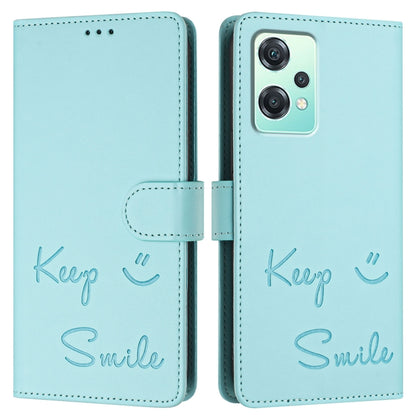 Smile Embossing RFID Leather Phone Case, For OnePlus Nord CE 2 Lite 5G, For OnePlus Nord CE4, For OnePlus Nord N30 SE, For OnePlus 12R 5G Global