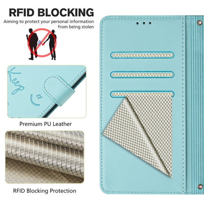 Smile Embossing RFID Leather Phone Case, For OnePlus Nord CE 2 Lite 5G, For OnePlus Nord CE4, For OnePlus Nord N30 SE, For OnePlus 12R 5G Global