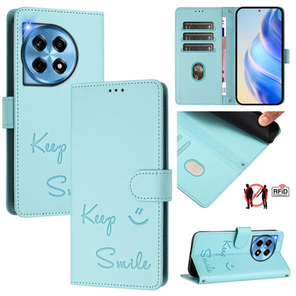 Smile Embossing RFID Leather Phone Case, For OnePlus 12 5G Global, For OnePlus Nord CE3, For OnePlus Nord CE 3 Lite / Nord N30, For OnePlus Ace 2V / Nord 3
