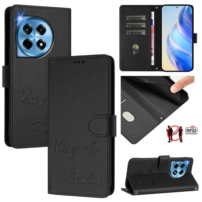 Smile Embossing RFID Leather Phone Case, For OnePlus 12 5G Global, For OnePlus Nord CE3, For OnePlus Nord CE 3 Lite / Nord N30, For OnePlus Ace 2V / Nord 3