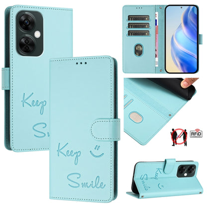 Smile Embossing RFID Leather Phone Case, For OnePlus 12 5G Global, For OnePlus Nord CE3, For OnePlus Nord CE 3 Lite / Nord N30, For OnePlus Ace 2V / Nord 3