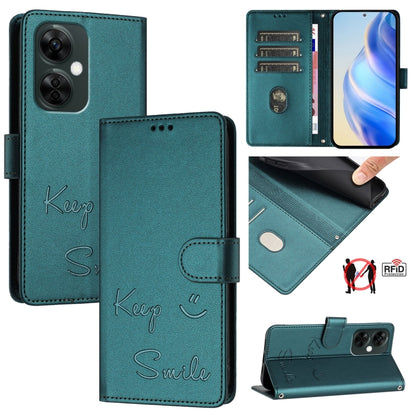 Smile Embossing RFID Leather Phone Case, For OnePlus 12 5G Global, For OnePlus Nord CE3, For OnePlus Nord CE 3 Lite / Nord N30, For OnePlus Ace 2V / Nord 3
