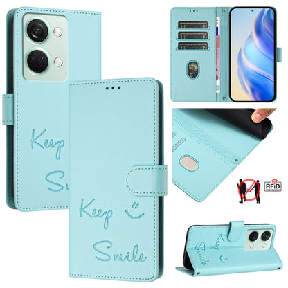 Smile Embossing RFID Leather Phone Case, For OnePlus 12 5G Global, For OnePlus Nord CE3, For OnePlus Nord CE 3 Lite / Nord N30, For OnePlus Ace 2V / Nord 3
