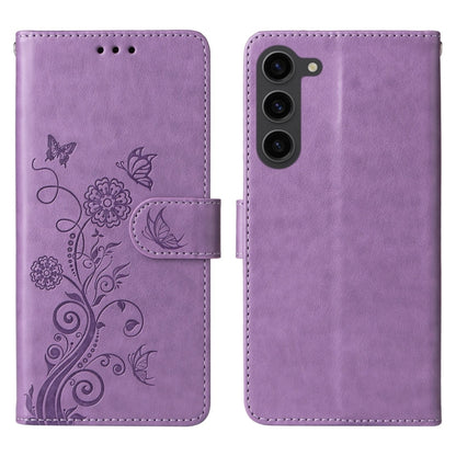 Embossed Butterfly Flowers Leather Phone Case, For Galaxy S23 5G, For Galaxy S20 FE, For Galaxy S22 Ultra 5G, For Galaxy S22+ 5G