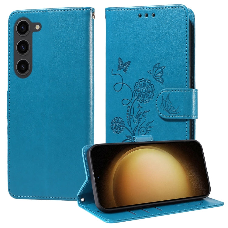 Embossed Butterfly Flowers Leather Phone Case, For Galaxy S23 5G, For Galaxy S20 FE, For Galaxy S22 Ultra 5G, For Galaxy S22+ 5G