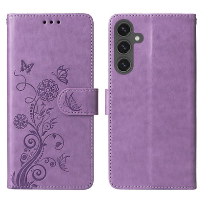 Embossed Butterfly Flowers Leather Phone Case, For Samsung Galaxy S23 FE 5G, For Samsung Galaxy S23 Ultra 5G, For Samsung Galaxy S23+ 5G, For Samsung Galaxy S23 5G