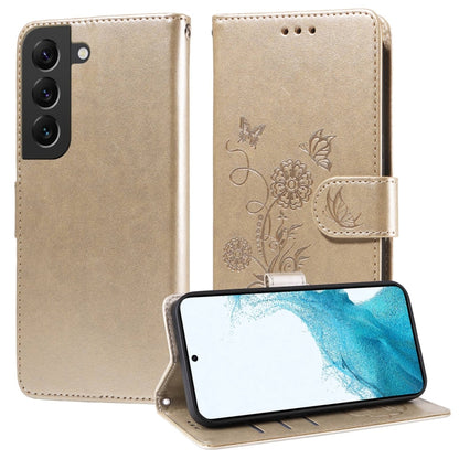 Embossed Butterfly Flowers Leather Phone Case, For Samsung Galaxy S20 FE, For Samsung Galaxy S22 Ultra 5G, For Samsung Galaxy S22+ 5G, For Samsung Galaxy S22 5G