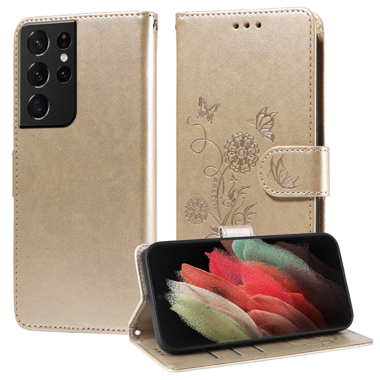 Embossed Butterfly Flowers Leather Phone Case, For Galaxy S21 Ultra 5G, For Galaxy S20 Ultra, For Galaxy S20, For Galaxy S20+
