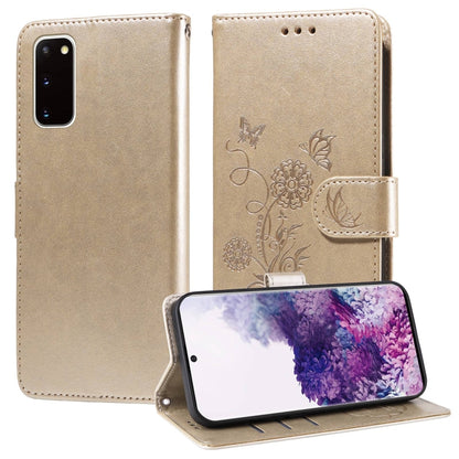 Embossed Butterfly Flowers Leather Phone Case, For Samsung Galaxy S20 Ultra, For Samsung Galaxy S20, For Samsung Galaxy S20+
