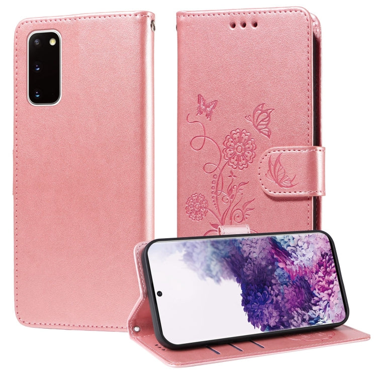 Embossed Butterfly Flowers Leather Phone Case, For Galaxy S21 Ultra 5G, For Galaxy S20 Ultra, For Galaxy S20, For Galaxy S20+