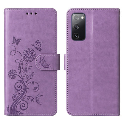 Embossed Butterfly Flowers Leather Phone Case, For Samsung Galaxy S20 FE, For Samsung Galaxy S22 Ultra 5G, For Samsung Galaxy S22+ 5G, For Samsung Galaxy S22 5G