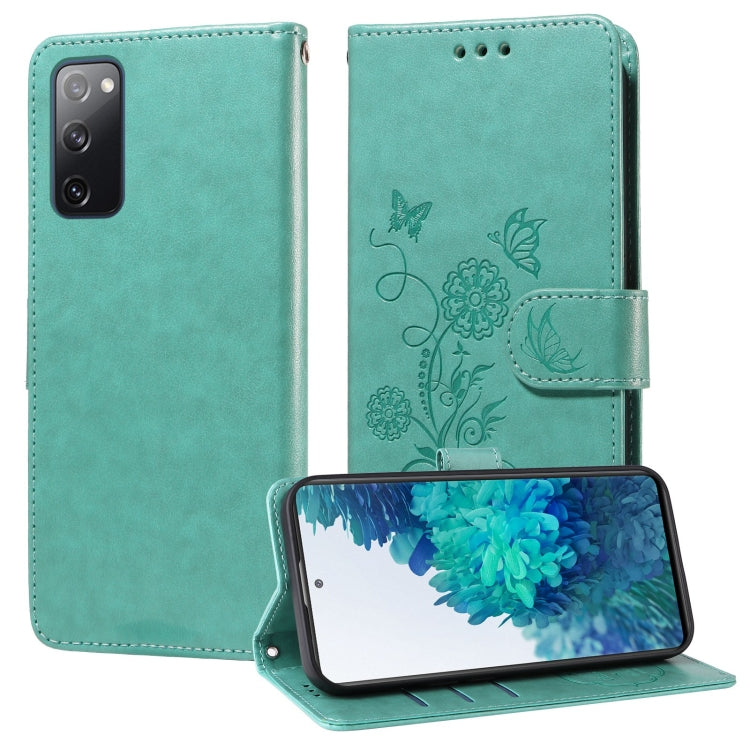 Embossed Butterfly Flowers Leather Phone Case, For Samsung Galaxy S20 FE, For Samsung Galaxy S22 Ultra 5G, For Samsung Galaxy S22+ 5G, For Samsung Galaxy S22 5G