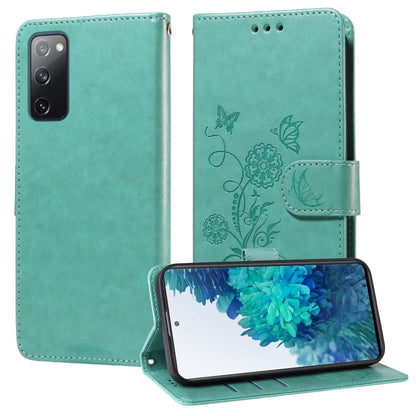 Embossed Butterfly Flowers Leather Phone Case, For Samsung Galaxy S20 FE, For Samsung Galaxy S22 Ultra 5G, For Samsung Galaxy S22+ 5G, For Samsung Galaxy S22 5G