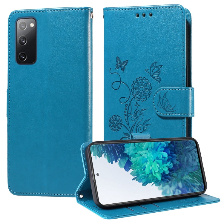 Embossed Butterfly Flowers Leather Phone Case, For Samsung Galaxy S20 FE, For Samsung Galaxy S22 Ultra 5G, For Samsung Galaxy S22+ 5G, For Samsung Galaxy S22 5G