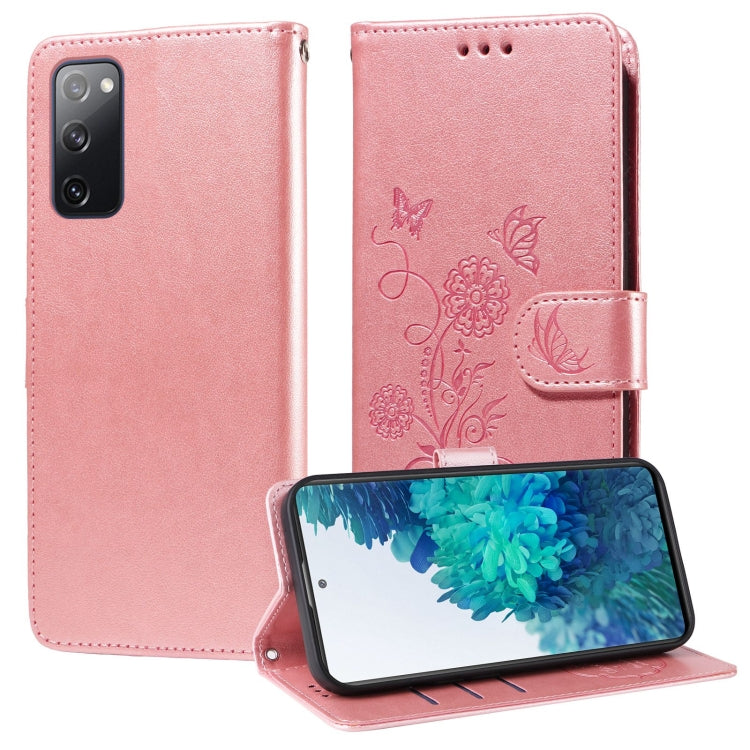 Embossed Butterfly Flowers Leather Phone Case, For Samsung Galaxy S20 FE, For Samsung Galaxy S22 Ultra 5G, For Samsung Galaxy S22+ 5G, For Samsung Galaxy S22 5G