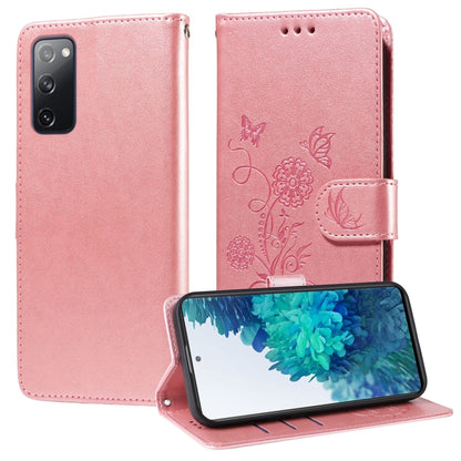 Embossed Butterfly Flowers Leather Phone Case, For Samsung Galaxy S20 FE, For Samsung Galaxy S22 Ultra 5G, For Samsung Galaxy S22+ 5G, For Samsung Galaxy S22 5G