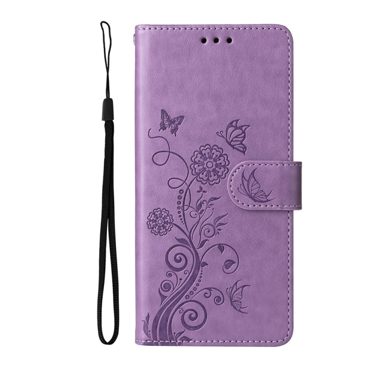 Embossed Butterfly Flowers Leather Phone Case, For Galaxy S25 Ultra 5G, For Galaxy S24 FE 5G, For Galaxy S24 Ultra 5G, For Galaxy S24+ 5G